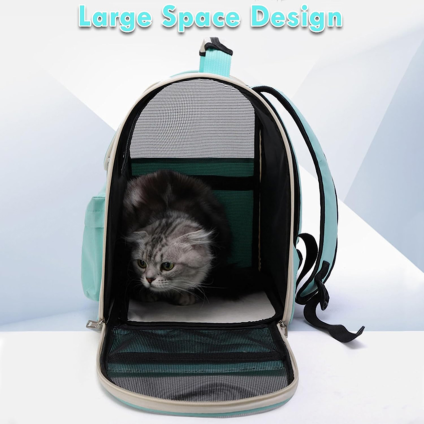 Katzentasche, Rucksack für kleine Hunde, von Fluggesellschaften zugelassener Haustierrucksack, transparenter Rucksack für Katzen, Welpen, Kätzchen, Hasen, Vögel, Outdoor-Wandern, Haustiertasche RJ206113