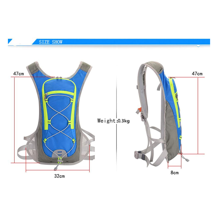 Radfahren Trinkrucksack Wasser Trinkblase Tasche Leichter, wasserdichter Lauf-Trinkrucksack mit hoher Kapazität