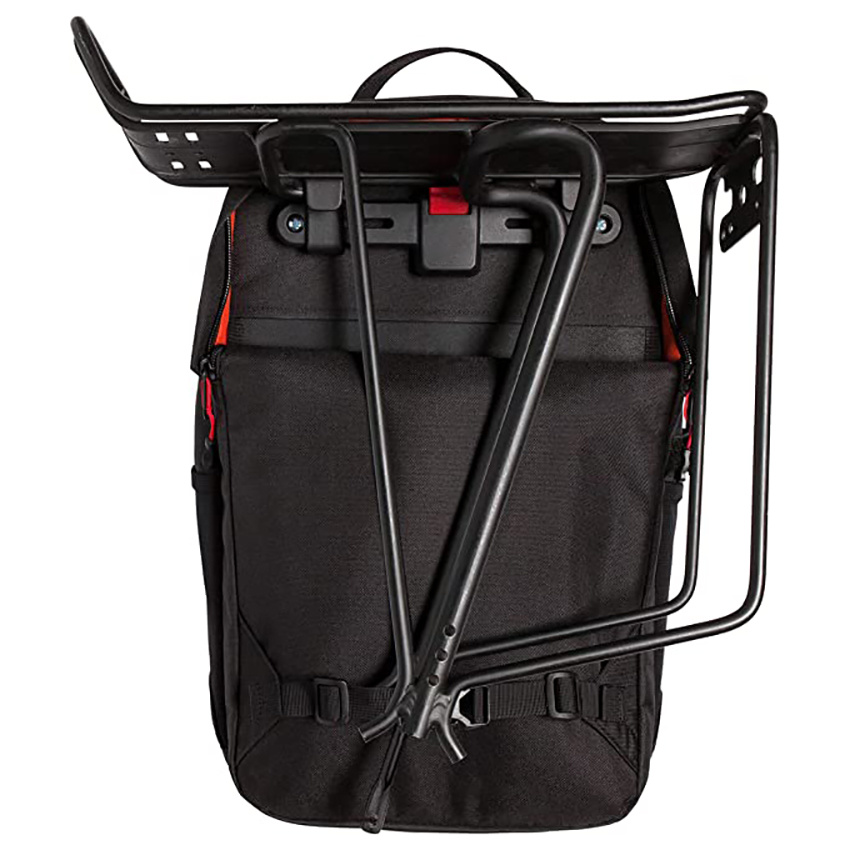 2 in 1 Fahrrad Pendel- und Reisetasche Pannier Fahrradrucksack Cabrio