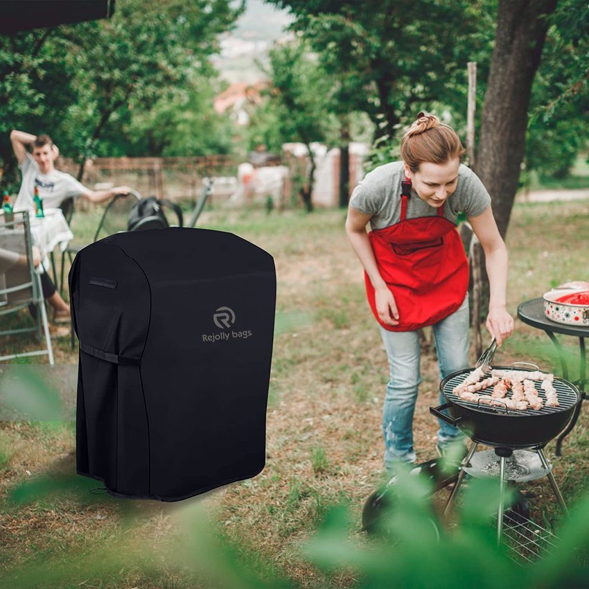 Gasgrillabdeckungen, 30-Zoll-BBQ-Grill 600d, strapazierfähig, wasserdicht, Outdoor-Grillabdeckung, lichtecht und reißfest, passend für Grills von Weber Grillabdeckung