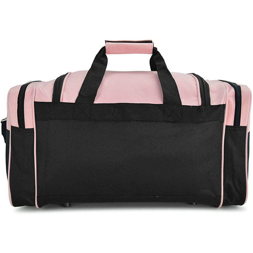 Hot Sale Sports Duffle Bag Gym Bag Travel Duffel mit verstellbarem Riemen in Pink