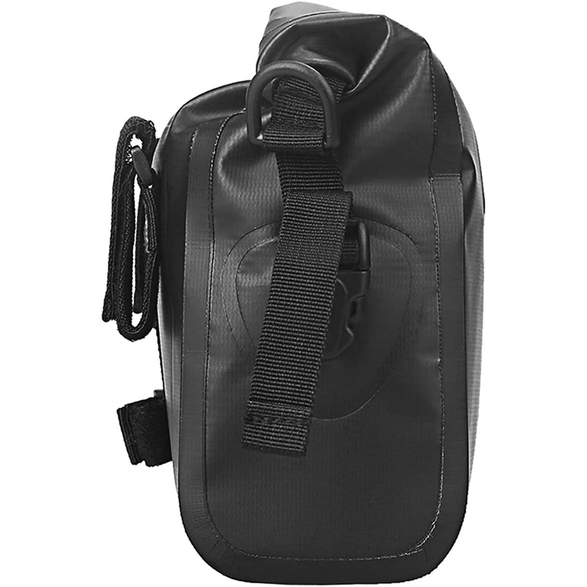 Wasserdichte Fahrradlenkertasche Rolltop-Verschluss Große Fronttasche mit verstellbarem Schultergurt Zubehör Humanisiertes Design Fahrradtasche