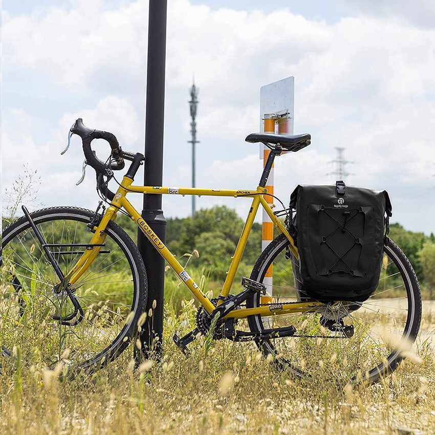 Packtaschen Wasserdicht Fahrrad Gepäckträgertasche Max 30L Große Kapazität Fahrradgepäckträger Kofferraum Packtaschen für Radfahren Reisen Pendeln Fahrradtasche