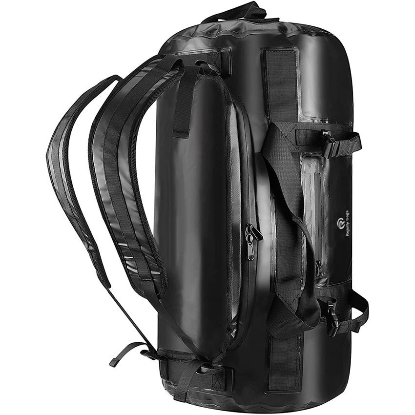 60L wasserdichter Rucksack Duffel Bag Dry Bag mit strapazierfähigen Riemen und Griffen für Wassersport Bootfahren Kajakfahren Angeln Wandern Motorrad Camping Reisetasche