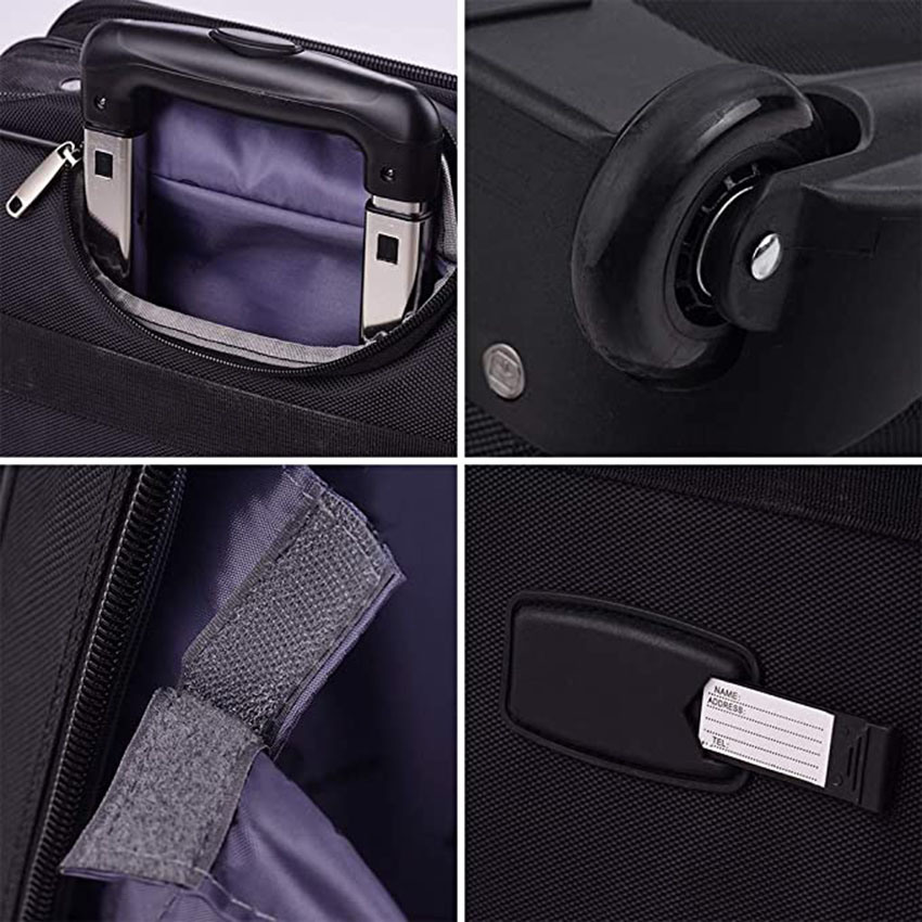 Air Traveller Rollende Aktentasche mit Rädern Spinner Mobiles Büro Handgepäck für 14,1 Zoll 15,6 Zoll Business Roller Bag