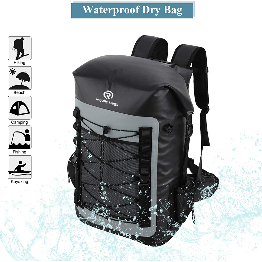 Wasserdichter, isolierter Rucksack mit großer Kapazität zum Wandern, Angeln am Strand, Kajaktasche