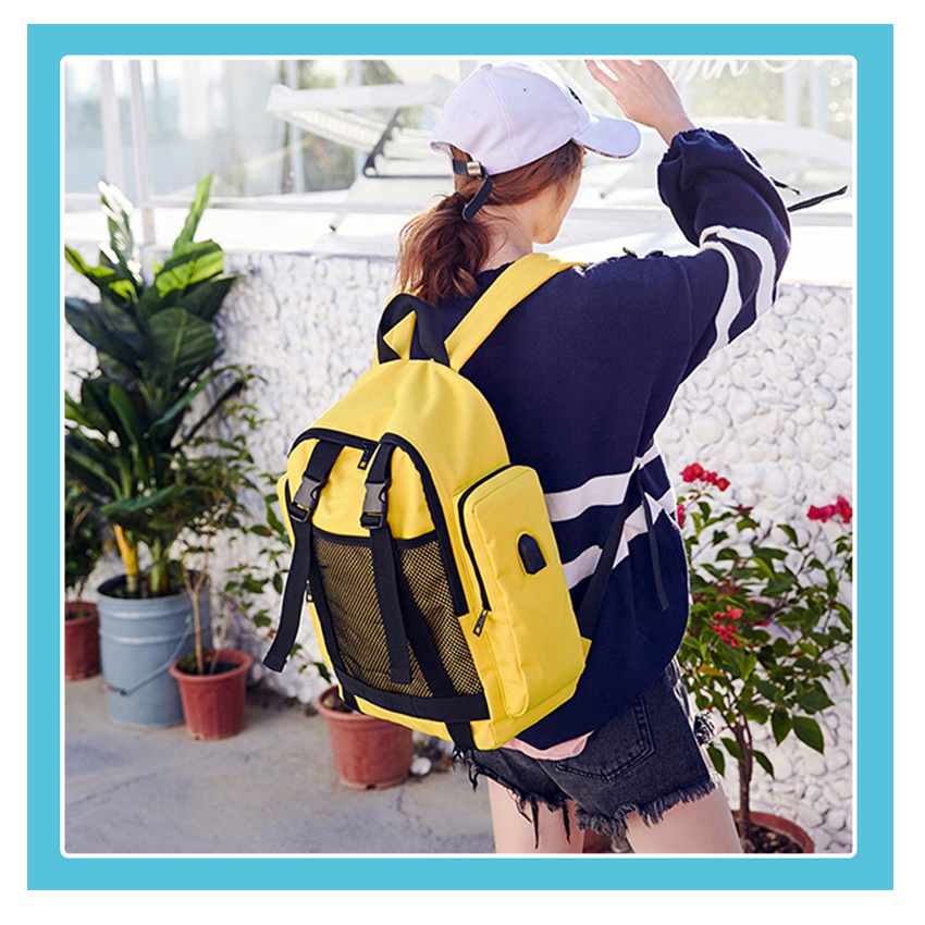 Reiserucksack Schulrucksack College-Tagesrucksack mit USB-Ladeanschluss, modischer Reise-Business-Rucksack