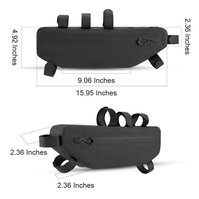 Wasserdichte Dreieckstasche Fahrrad unter Oberrohrtasche Rennrad Rahmentasche Muster