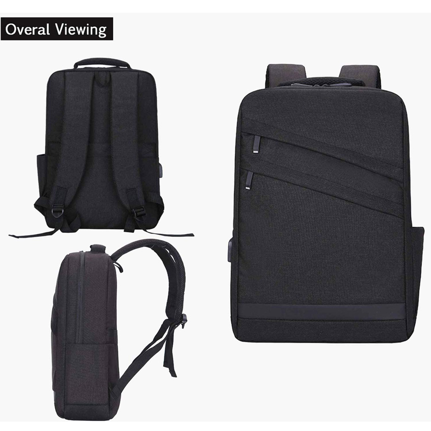 Laptop-Rucksack, schlanker Business-Computer-Rucksack mit USB-Ladeanschluss für Männer und Frauen, College-Computer-Rucksäcke, Reiserucksack