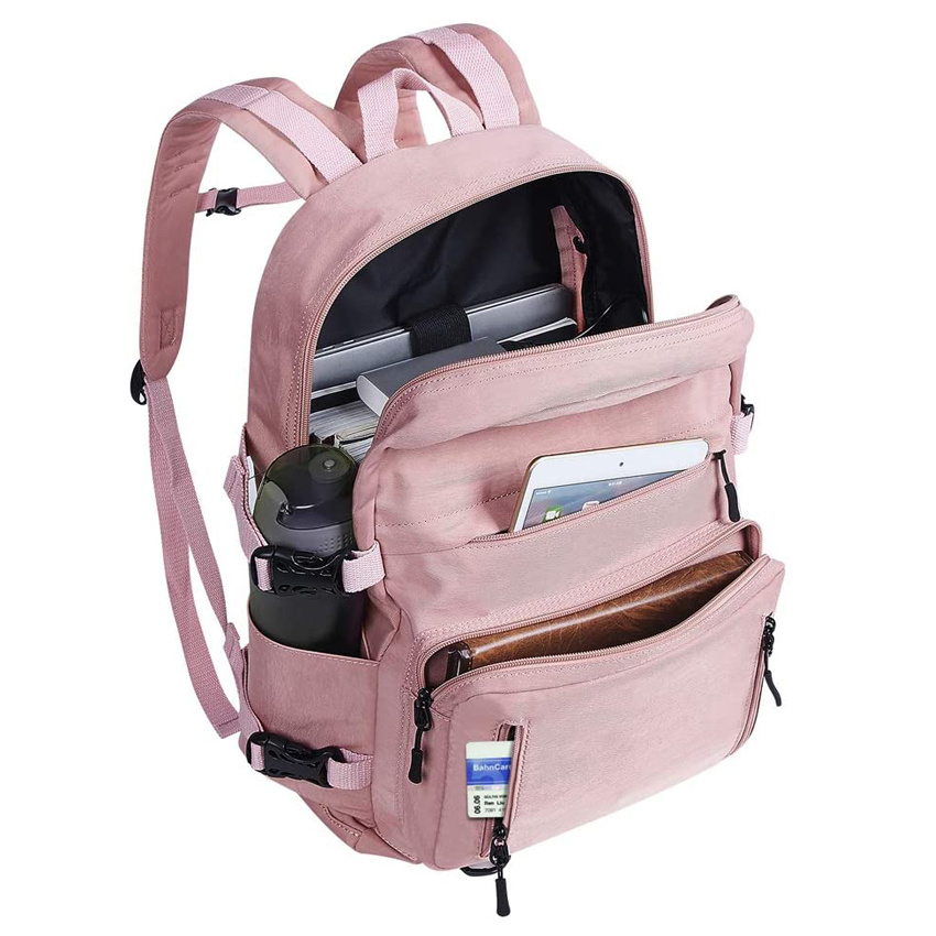 Schulrucksack für Mädchen, Teenager, mit USB-Ladegerät, Laptop, leichte Schultaschen für Frauen