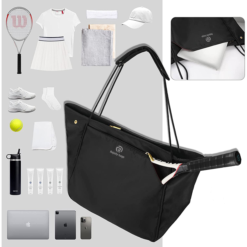 Tennis-Tragetasche für Tennisschläger, Umhängetasche für Damenschläger mit Kopfgröße, Pickleball-Tasche, Racquetball-Sporttasche RJ196155