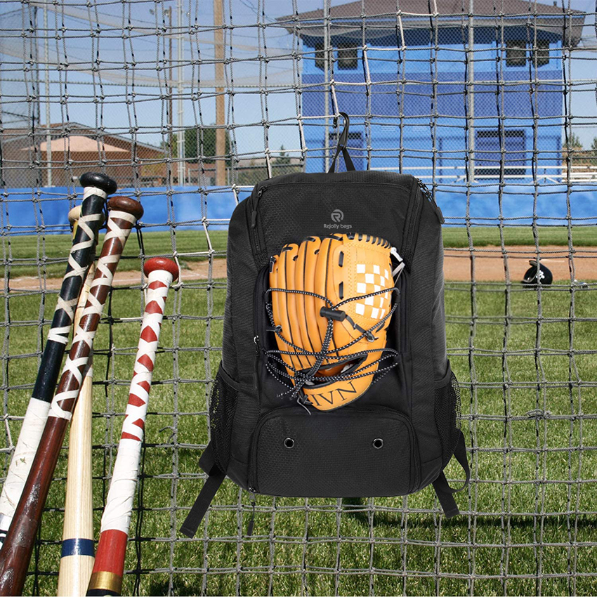 Softballschlägertasche mit Schuhfach für Jugendliche, Jungen und Erwachsene, leichte Baseballtasche mit Zaunhaken für TBallschläger, Schlagbaseballtaschen RJ19649