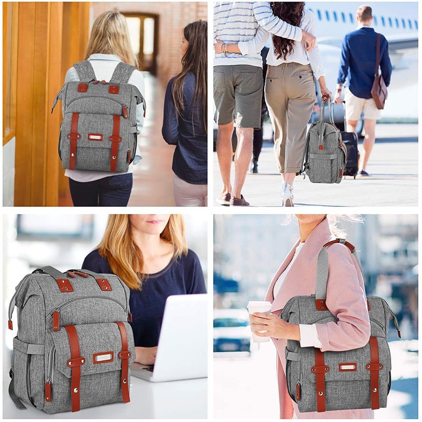 Lehrer Arbeit Reisen Lässige Büchertasche Wasserabweisend College Schule Computer Geldbörse Tasche Wasserdichter Laptop Rucksack