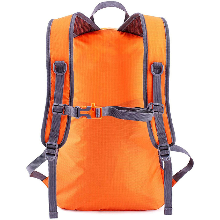 Heißer Verkauf Leichter Packbarer Langlebiger Reise-Wanderrucksack Orange Daypack