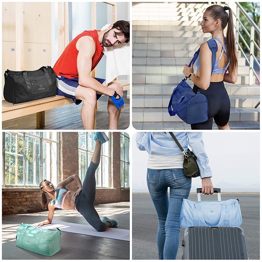 Sport Fitnessstudios und Wochenendausflüge Wasserdichter Dufflebag mit Fächern für Schuhe und nasse Kleidung Leichte Sporttasche