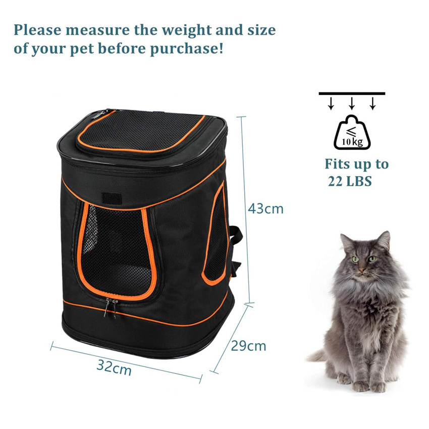 Professionelle Haustier-Rucksack-Belüftungs-Hundekatzen-Käfig-funktionaler Haustier-Reise-Rucksack