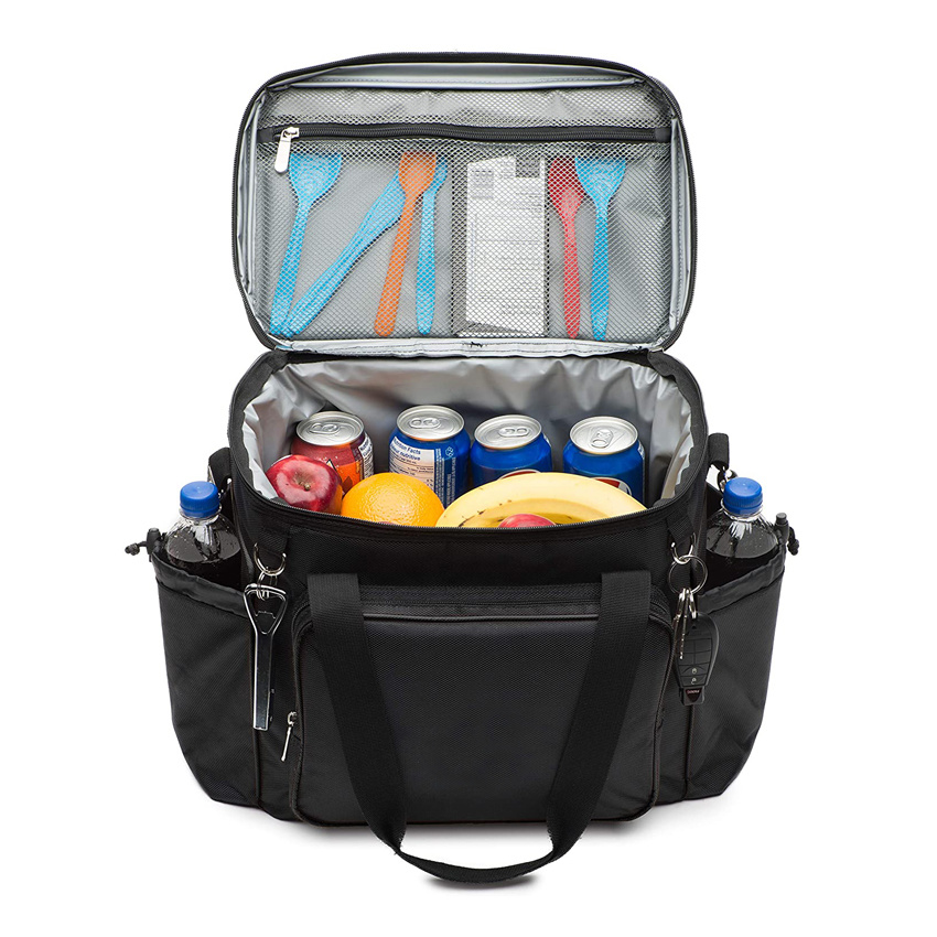 Extra große, weiche, isolierte Kühltasche für Mittagessen, Mahlzeit, Picknick, Golf, Campingtasche