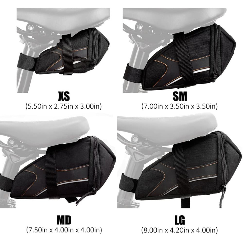 Umschnallbare Fahrradsatteltasche/Fahrradsitztasche Fahrradkeil mit mehreren Größenoptionen Fahrradtasche