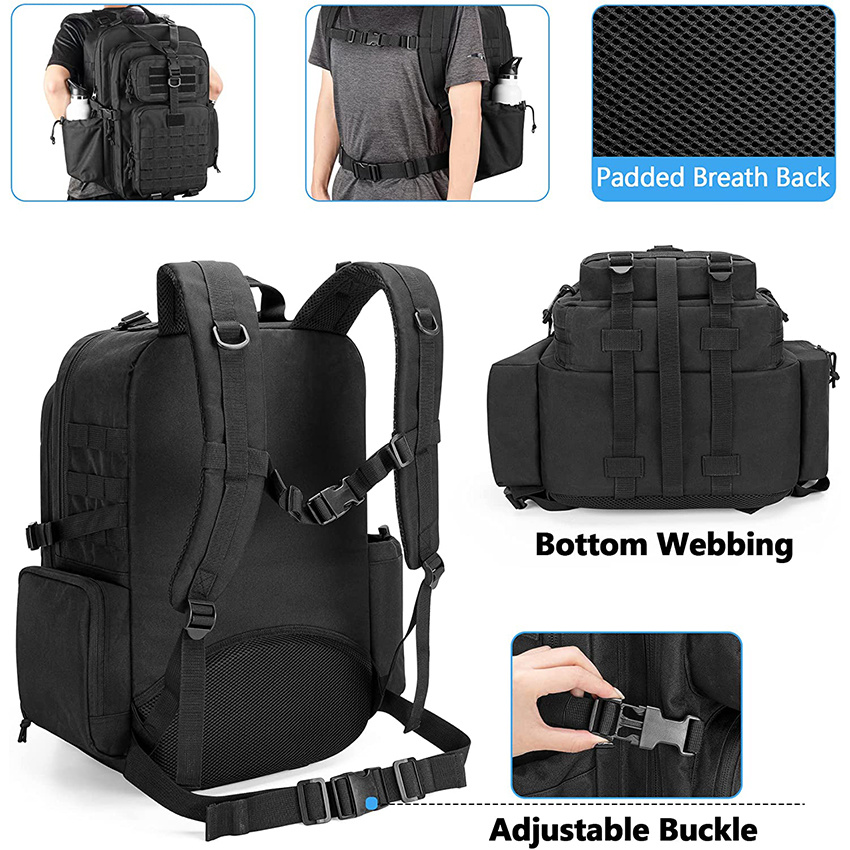 Medizinischer taktischer Rucksack Medizinbedarfstasche Erste-Hilfe-Rucksack mit oberem Y-Gurt zum Wandern, Trekking, Jagen, Camping