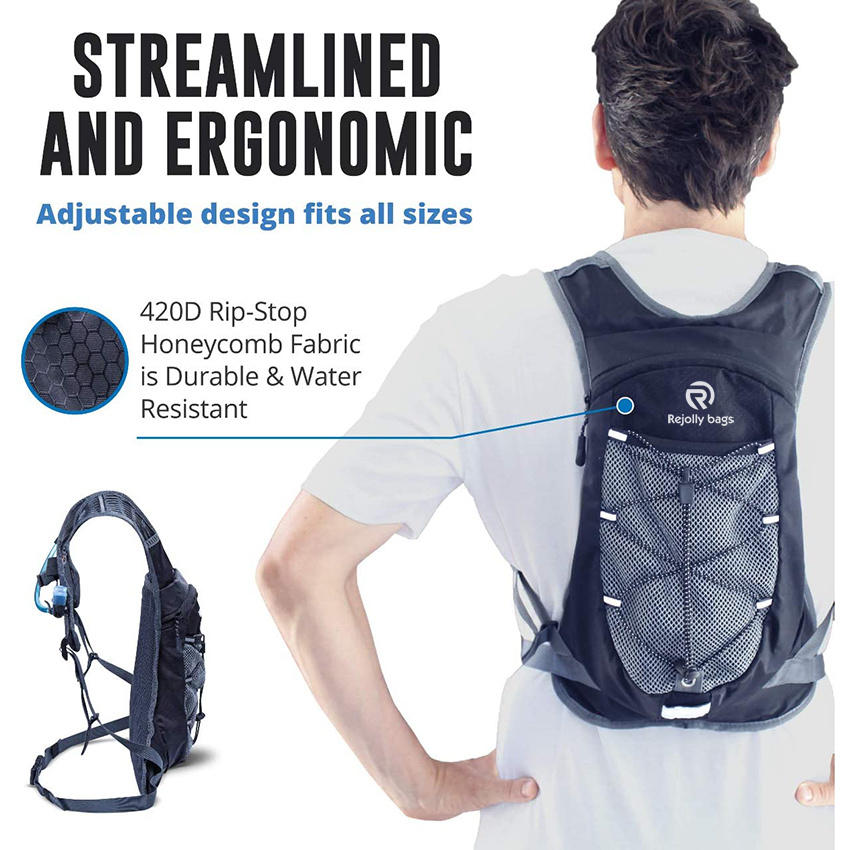 2L Hydration Water Bladder Leichter Laufrucksack, auch für Radfahren, Wandern, Skifahren, Schnee für Männer, Frauen und Kinder Trinkrucksack