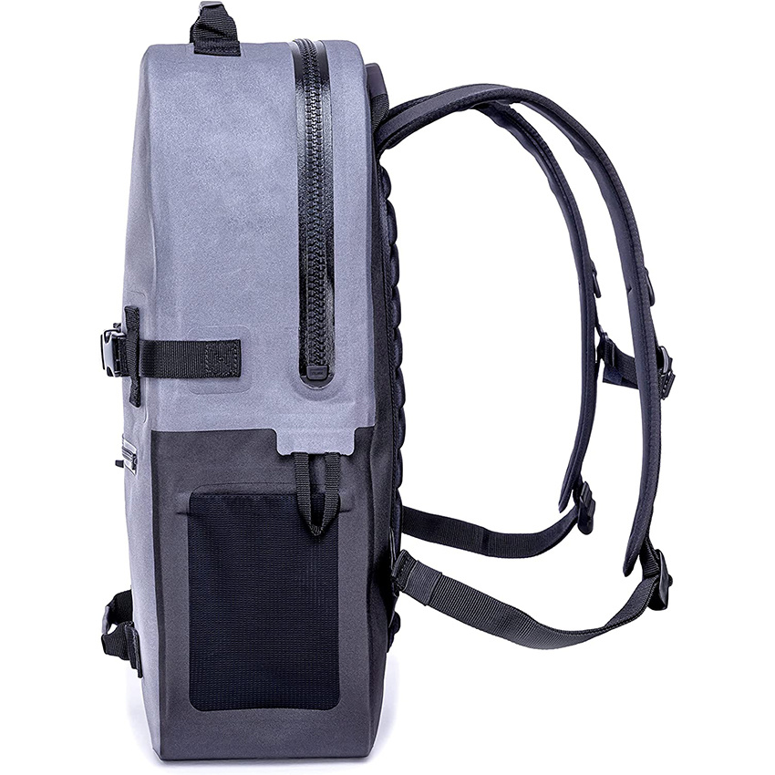 Breakwater Supply Wasserdichter Dry Bag Rucksack Laptop- und Handytaschen für Reisen, Arbeit, Outdoor, Angeln, Bootfahren, Wandern, Explorer, 25 l, Unisex, schwimmend, ohne Rolltop