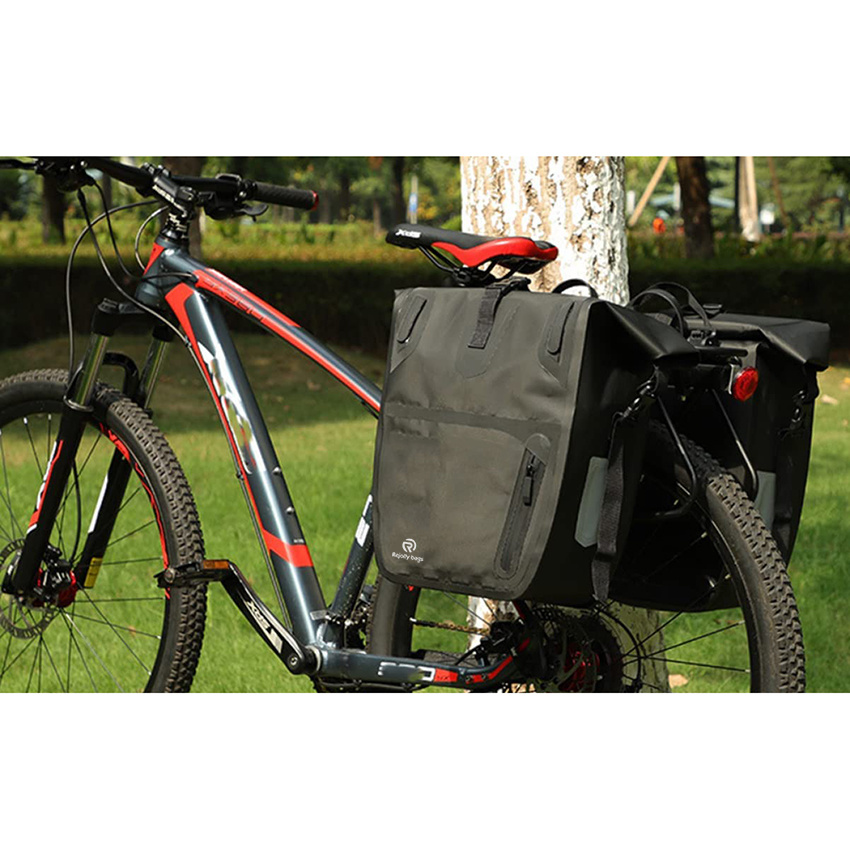 Wasserdichte hintere Packtaschen, geeignet für die meisten Mountainbikes, Outdoor-Heimtrainertasche