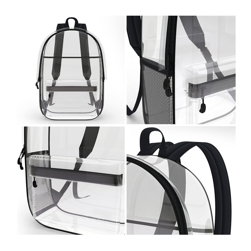 Super strapazierfähiger transparenter Rucksack Transparente Schultaschen Bester Reise-Tagesrucksack Stilvoller Tagesrucksack