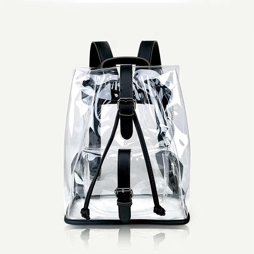 Transparenter Mini-Rucksack Kleine, vom Stadion zugelassene Tasche Daypacks für Damen Packbarer Reise-Tagesrucksack