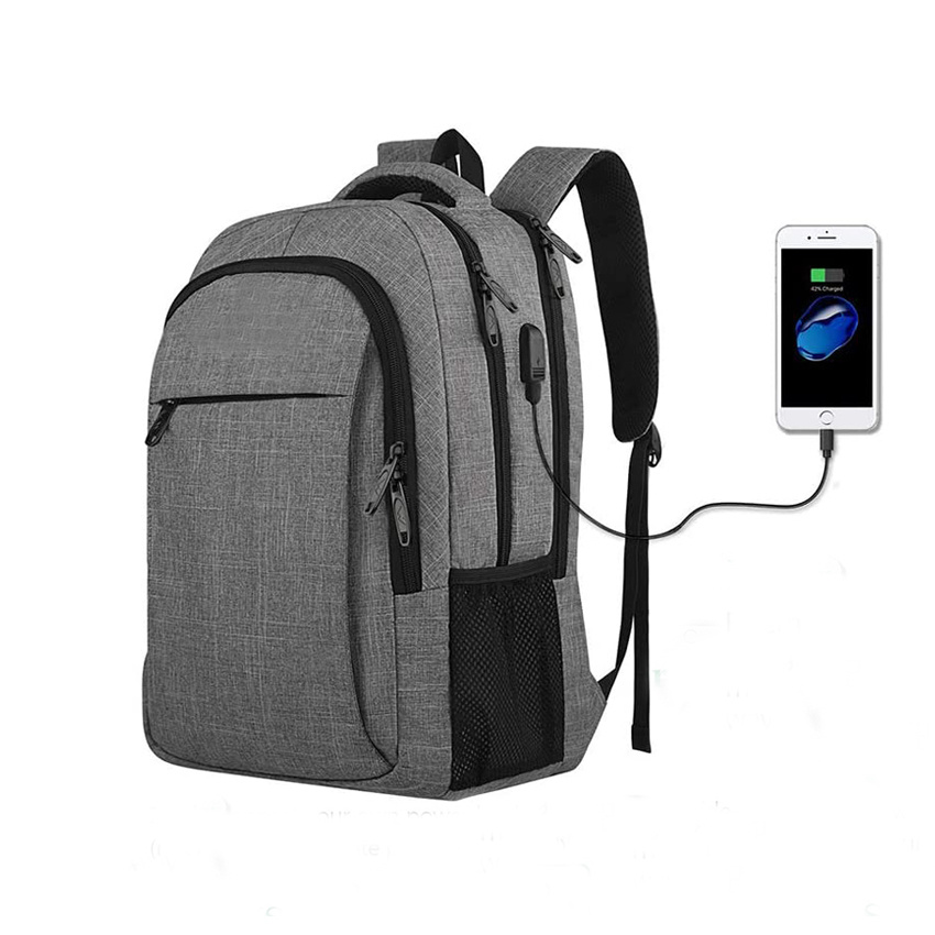 Laptop-Rucksack für Reisen, Wandern, Business Anti-Diebstahl Schlanker, langlebiger Laptop-Rucksack mit USB-Ladeanschluss Wasser