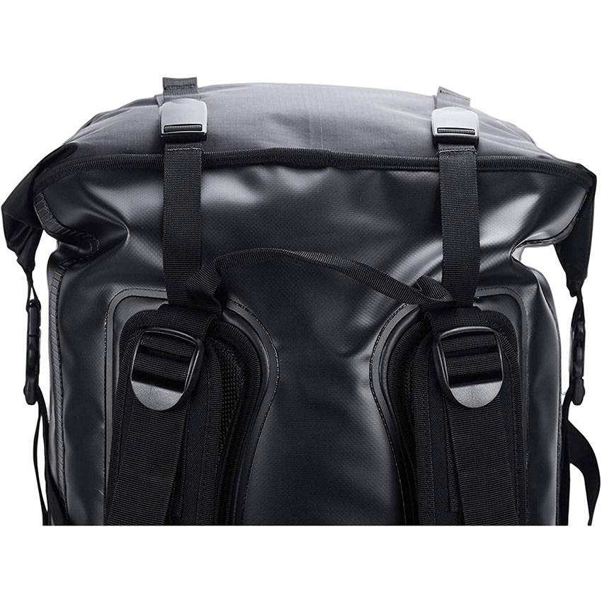 Wasserdichter Outdoor-Rucksack, schwarz, strapazierfähig, mit Rollverschluss, Dry Bag RJ228390