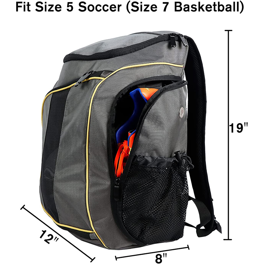 Fußballrucksack Basketballtaschen für Fußball, Basketball, Volleyball Inklusive separater Schuhe und Ballfach Balltasche RJ19698