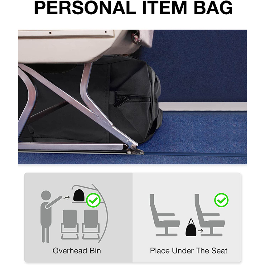 Faltbare Duffle Bag für Spirit Airlines, Tote Travel Gym Bag für Frauen, Carry On Weekender Overnight Bag für Travel Essentials Seesäcke RJ204234