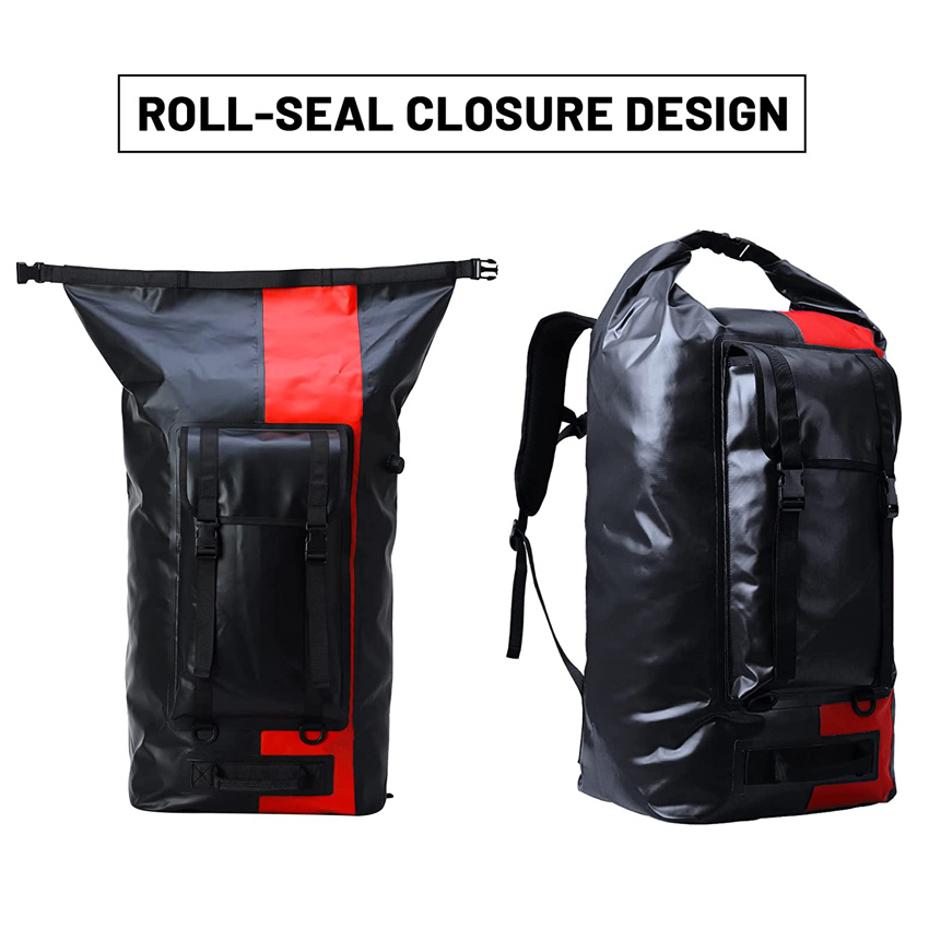 Extra großer wasserdichter Ausrüstungsrucksack Rolltop Dry Bags Duffel für Kajakfahren, Wandern, Camping