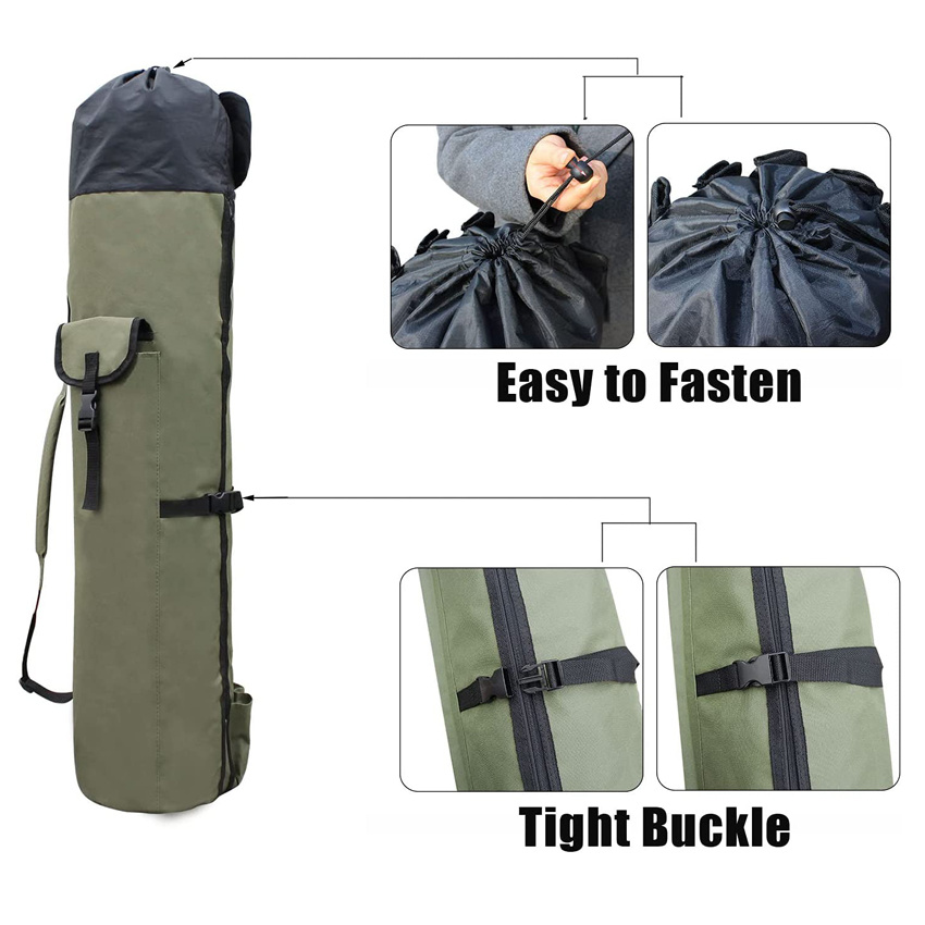 Multi-Functiona Angeln Outdoor Werkzeug Sport Wasserdichte Packstange Tasche Angelgerät Aufbewahrungstasche Große Kapazität Rutentasche Lebensmittelaufbewahrung Träger Ausrüstung Rucksack Tasche