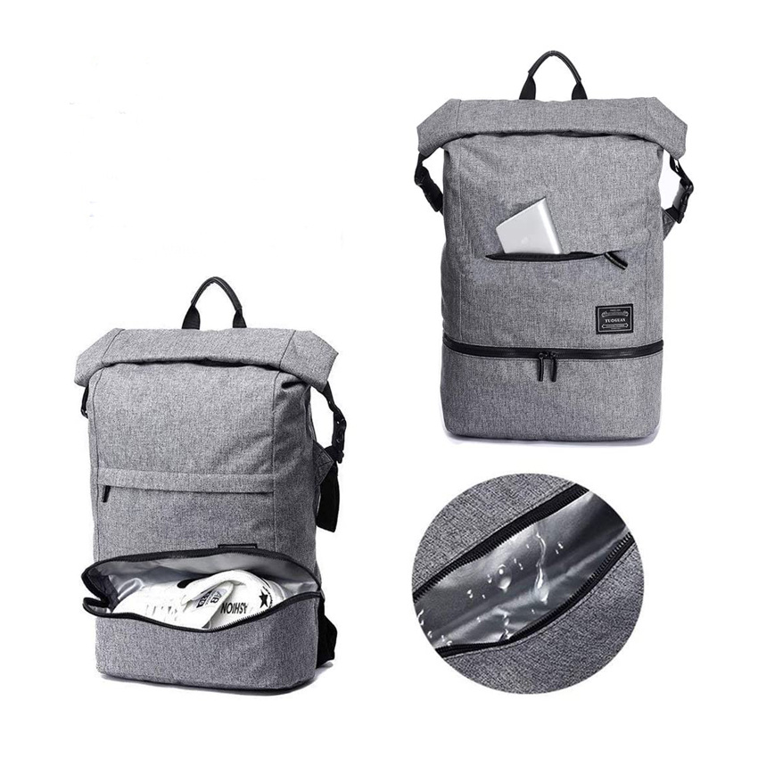 Reise-Laptop-Rucksack, Camping-Rucksack mit Schuhaufbewahrung, wasserdichter Outdoor-Sport-Rucksack, Schultasche