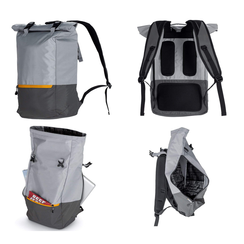 Leichter Rolltop-Laptop-Rucksack, modische Outdoor-Reisegepäcktasche