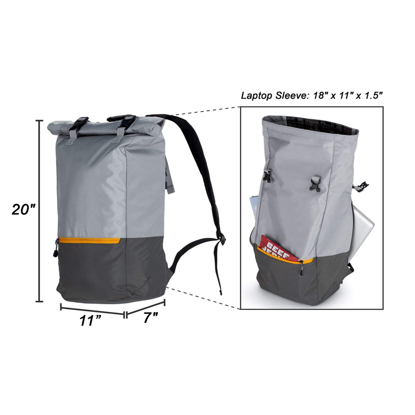 Leichter Rolltop-Laptop-Rucksack, modische Outdoor-Reisegepäcktasche