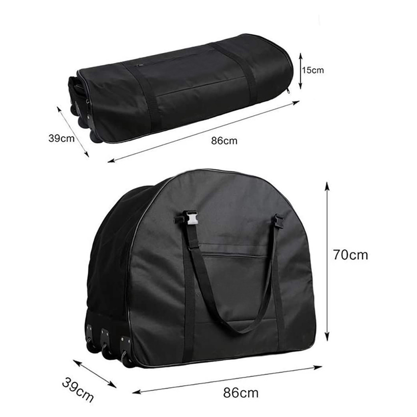 Faltrad-Tragetasche Fahrrad-Reisetasche PRO Fahrrad-Reisetasche mit Rad