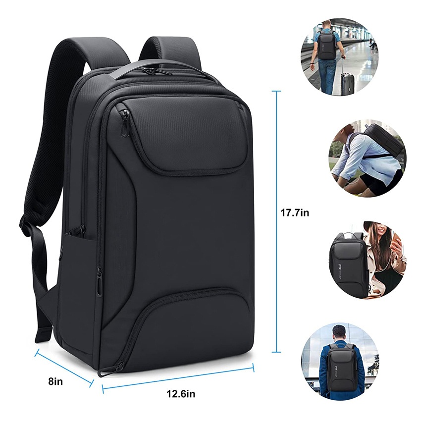 Funktioneller Wochenend-Reise-Arbeits-College-Laptop-Rucksack für Herren, lässige Computertasche