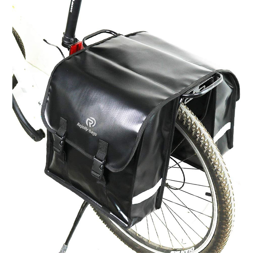 Fahrrad-Rücksitz-Kofferraumtasche Outdoor-Fahrradträger-Gepäcktaschen mit verstellbaren Trägern und reflektierendem Streifen für Mountainbike-Fahrradtasche