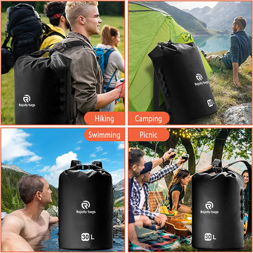 Tragbarer Rolltop-Kühlrucksack für Camping, Bootfahren, Angeln, Wandern, Picknick und Strandtasche