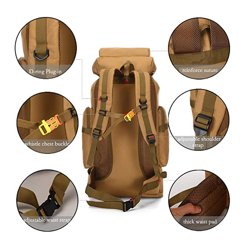 Großhandel Camping Wandern Rucksack Outdoor Tasche Wasserdichte Reisegepäck Taschen