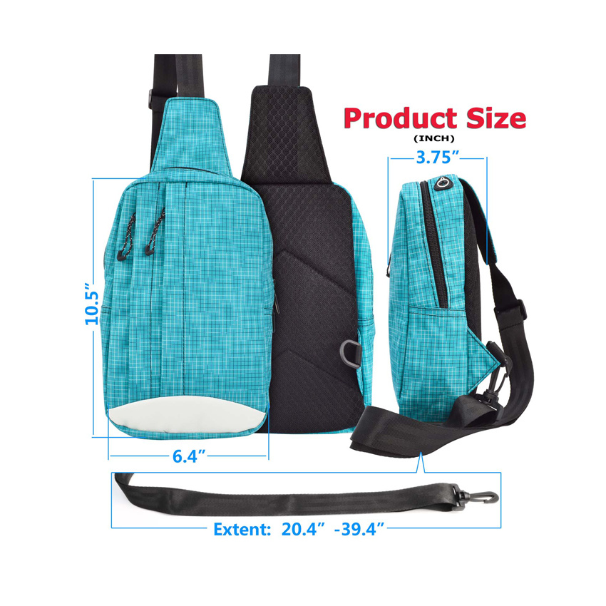 Sling-Rucksack, Mehrzweck-Umhängetasche, Sling-Brustrucksack, Reise-Tagesrucksack