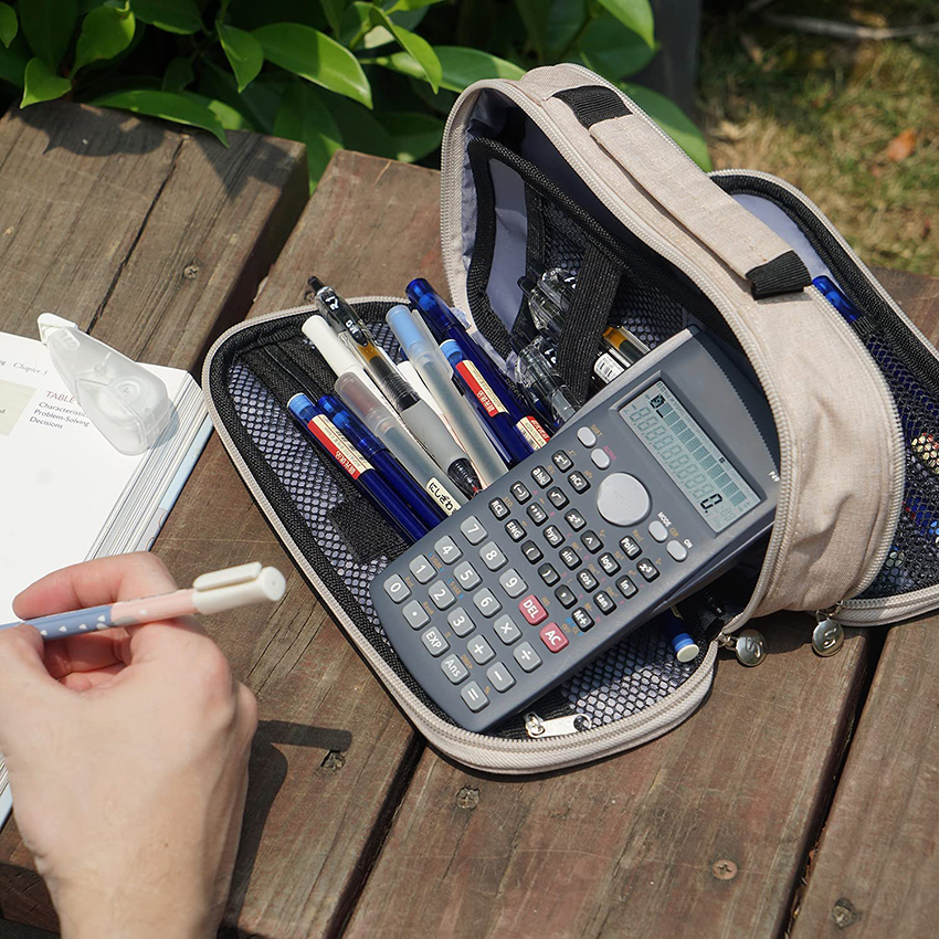 Federmäppchen mit großer Kapazität Federmäppchen Aufbewahrung Große Handheld High School Organizer College Student Federmäppchen RJ21659