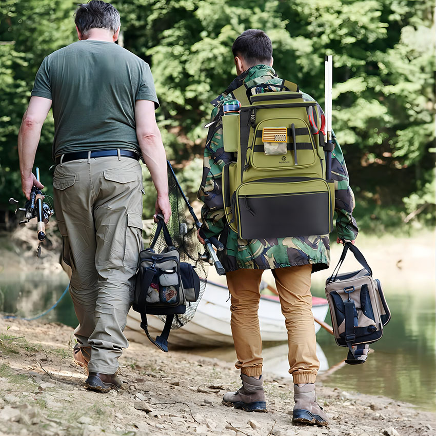 Extra große wasserdichte Reiserucksack-Angeltasche RJ21782