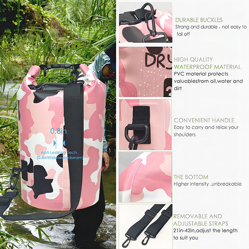  Roll Top Schwimmender wasserdichter Aufbewahrungsrucksack Multifunktions-Durable Dry Bag RJ228354