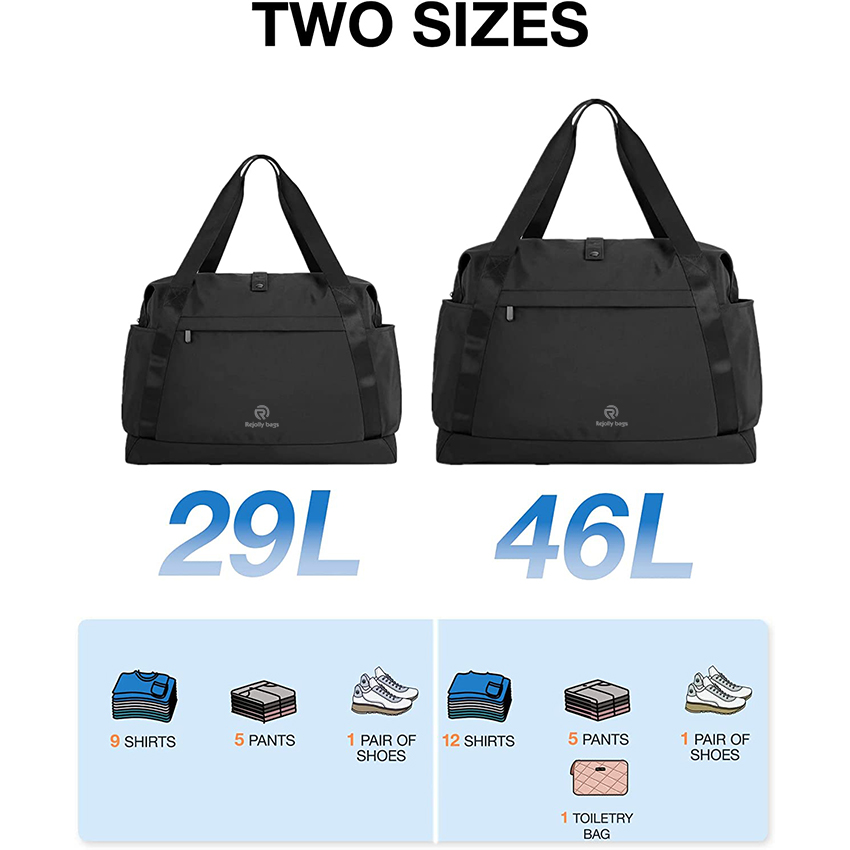 Faltbare Duffle Bag für Spirit Airlines, Tote Travel Gym Bag für Frauen, Carry On Weekender Overnight Bag für Travel Essentials Seesäcke RJ204234