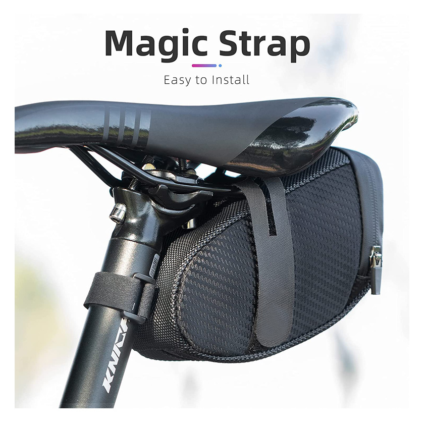 Fahrrad-Satteltasche Fahrrad-Aufbewahrungstasche unter dem Sitz Strap-on Cycling Wedge Pack für Mountain Road Bikes