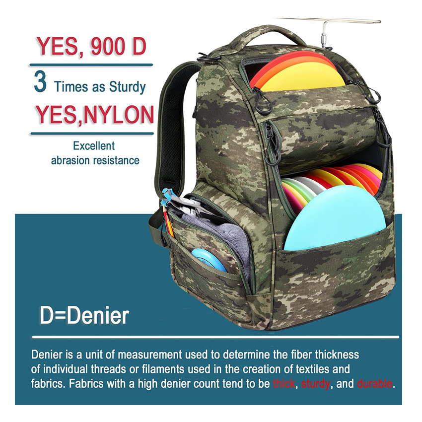 Hochwertiger Disc-Golf-Rucksack, leichte Frisbee-Tasche, Disc-Golf-Sport-Camouflage-Tasche