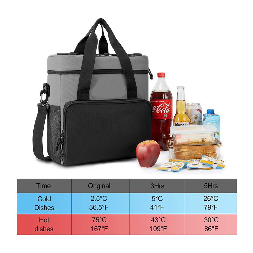 Reisekühltasche Isolierte tragbare Eistasche Lunchtasche für Picknick, Strand, Arbeit, Ausflug